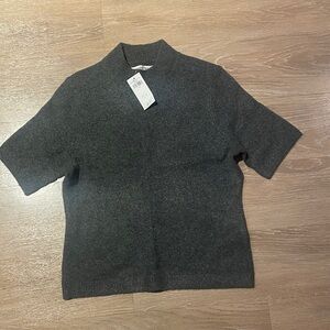 NWT Abercrombie mock neck short sleeve sweater